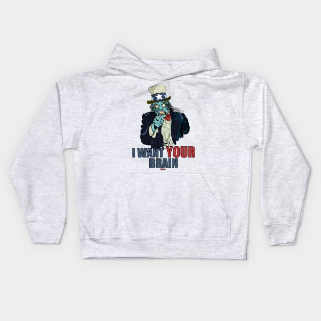 ﻿I want your brain Kids Hoodie by eltronco